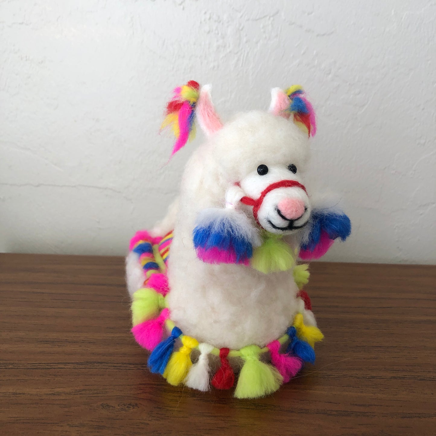 Pepper The Decorated Llama, Needle Felted Llama