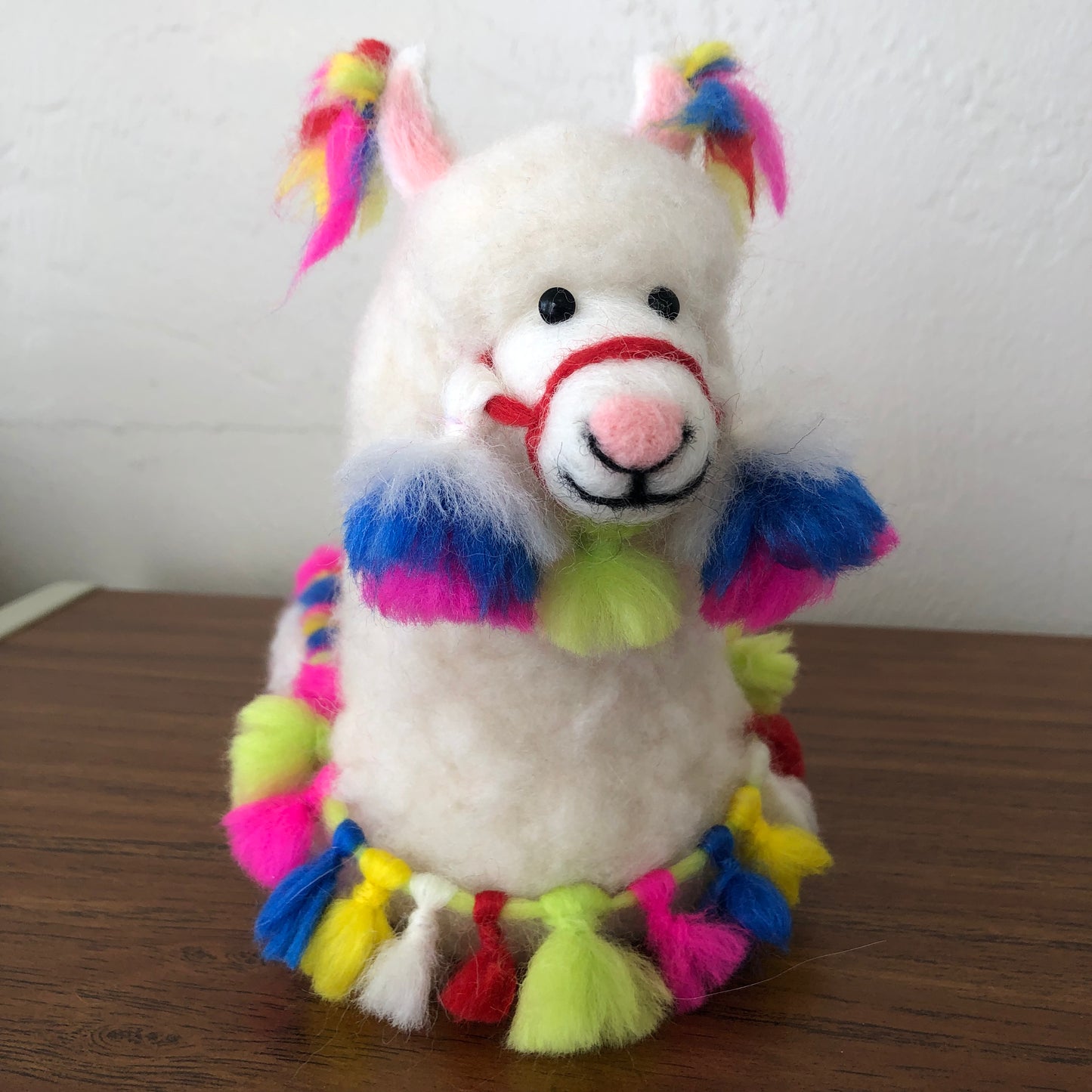 Pepper The Decorated Llama, Needle Felted Llama