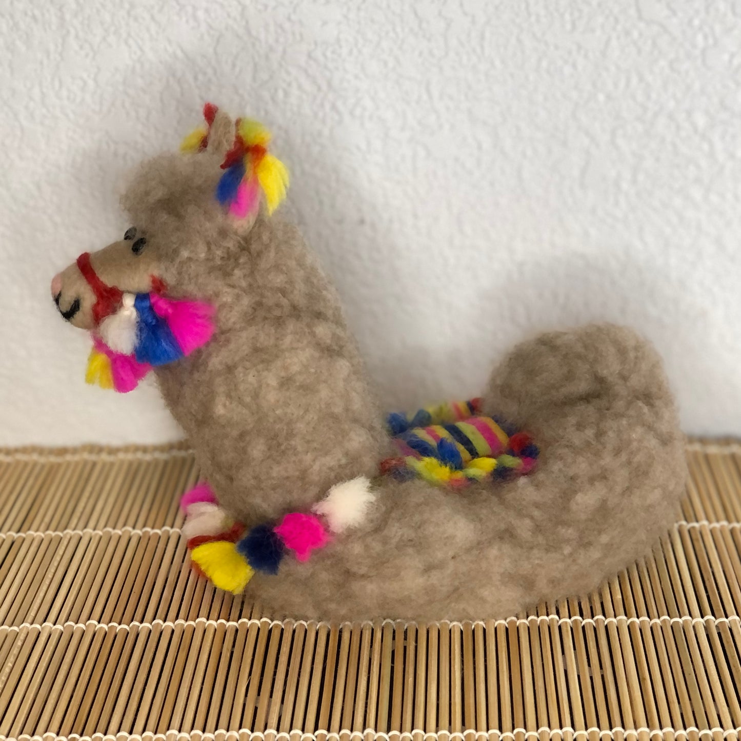 Tassel the Decorated Llama, Needle Felt
