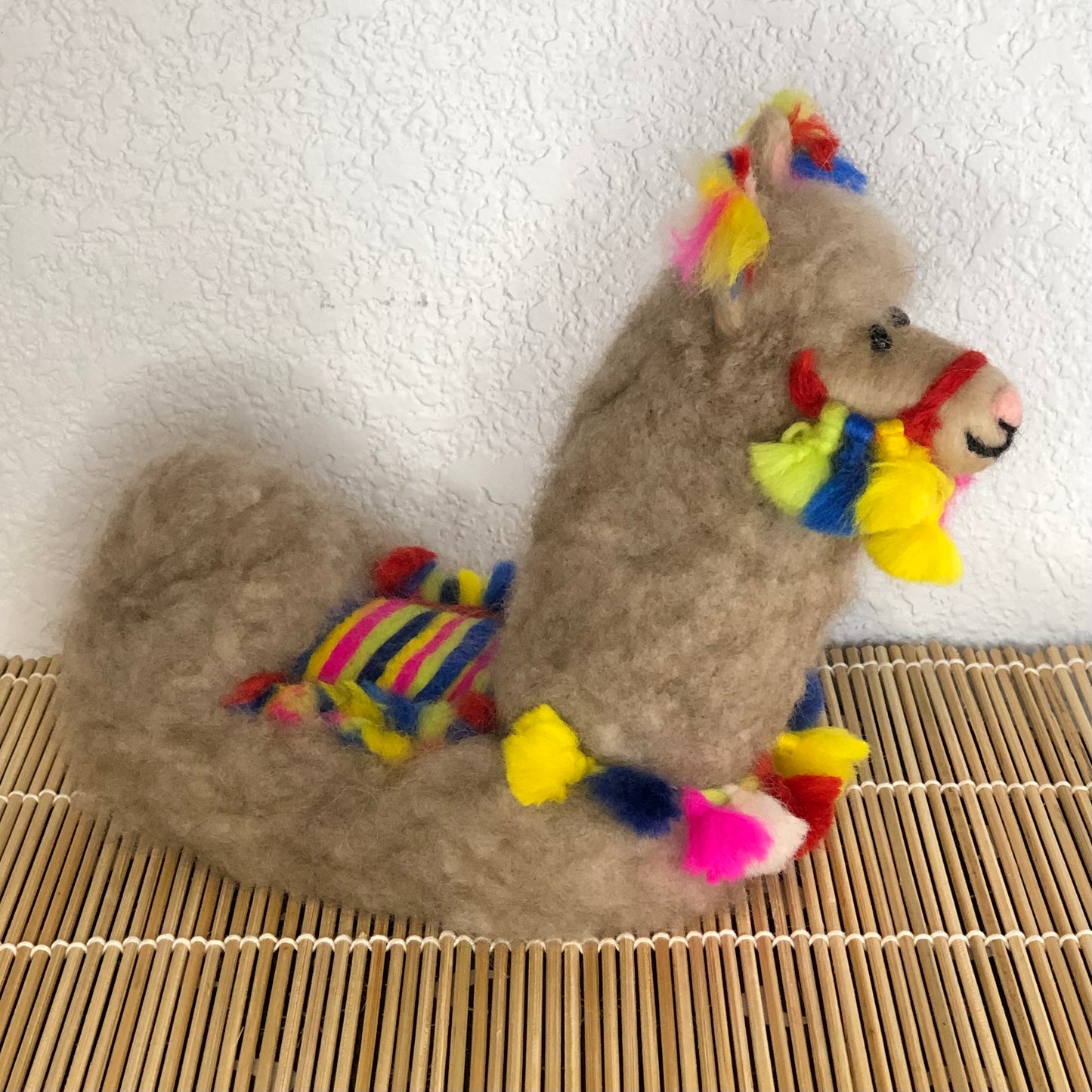 Tassel the Decorated Llama, Needle Felt