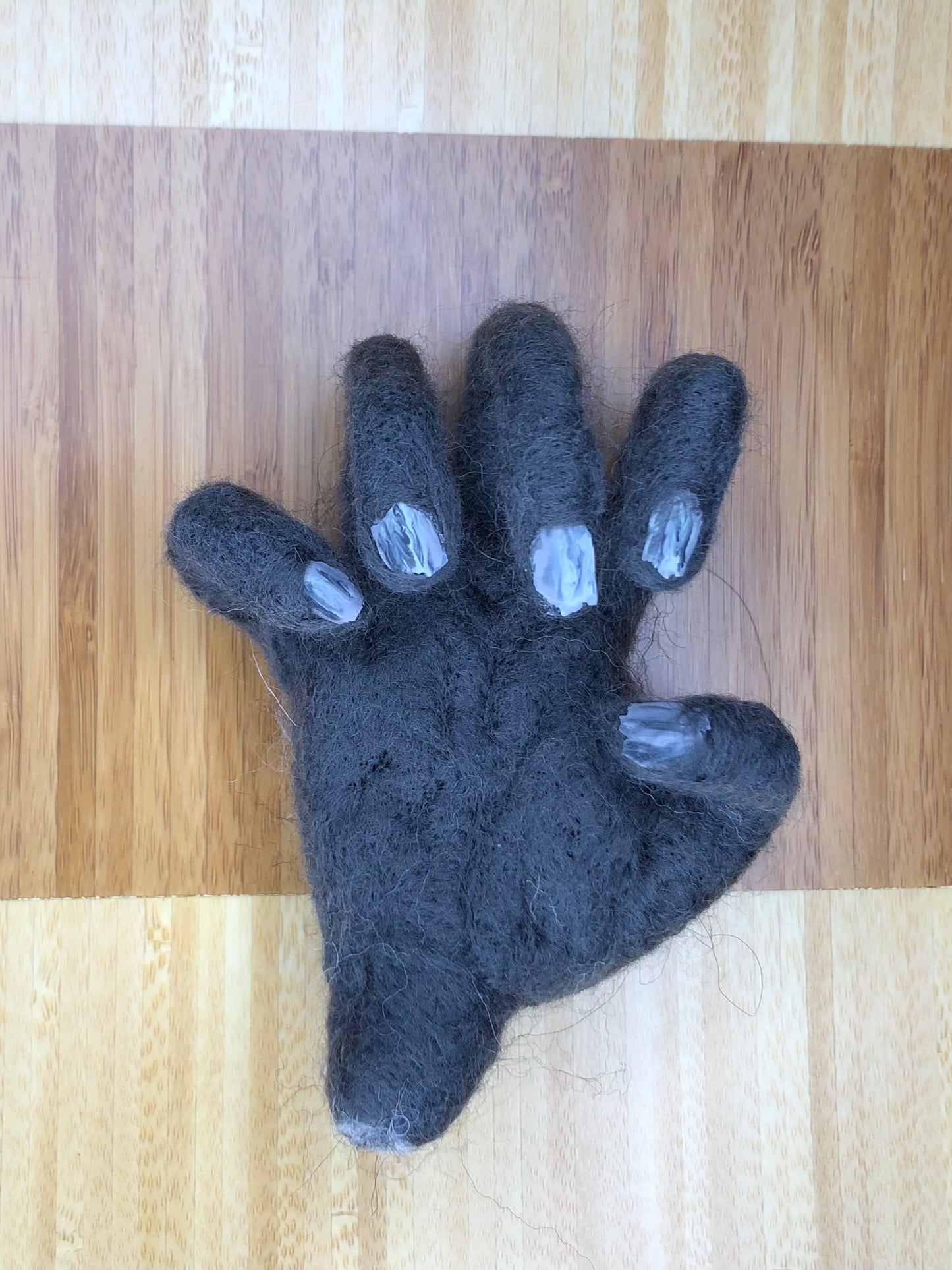 Needle Felted Monkey Paw