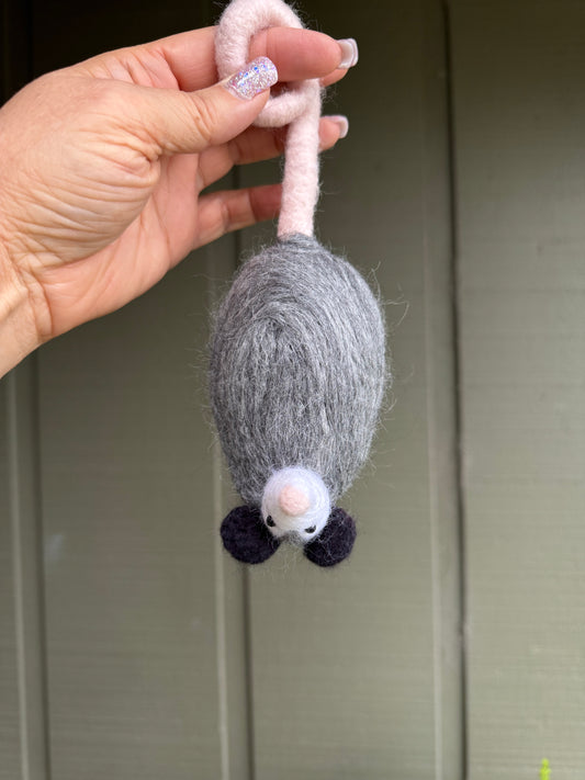 Stewie, the opossum ornament