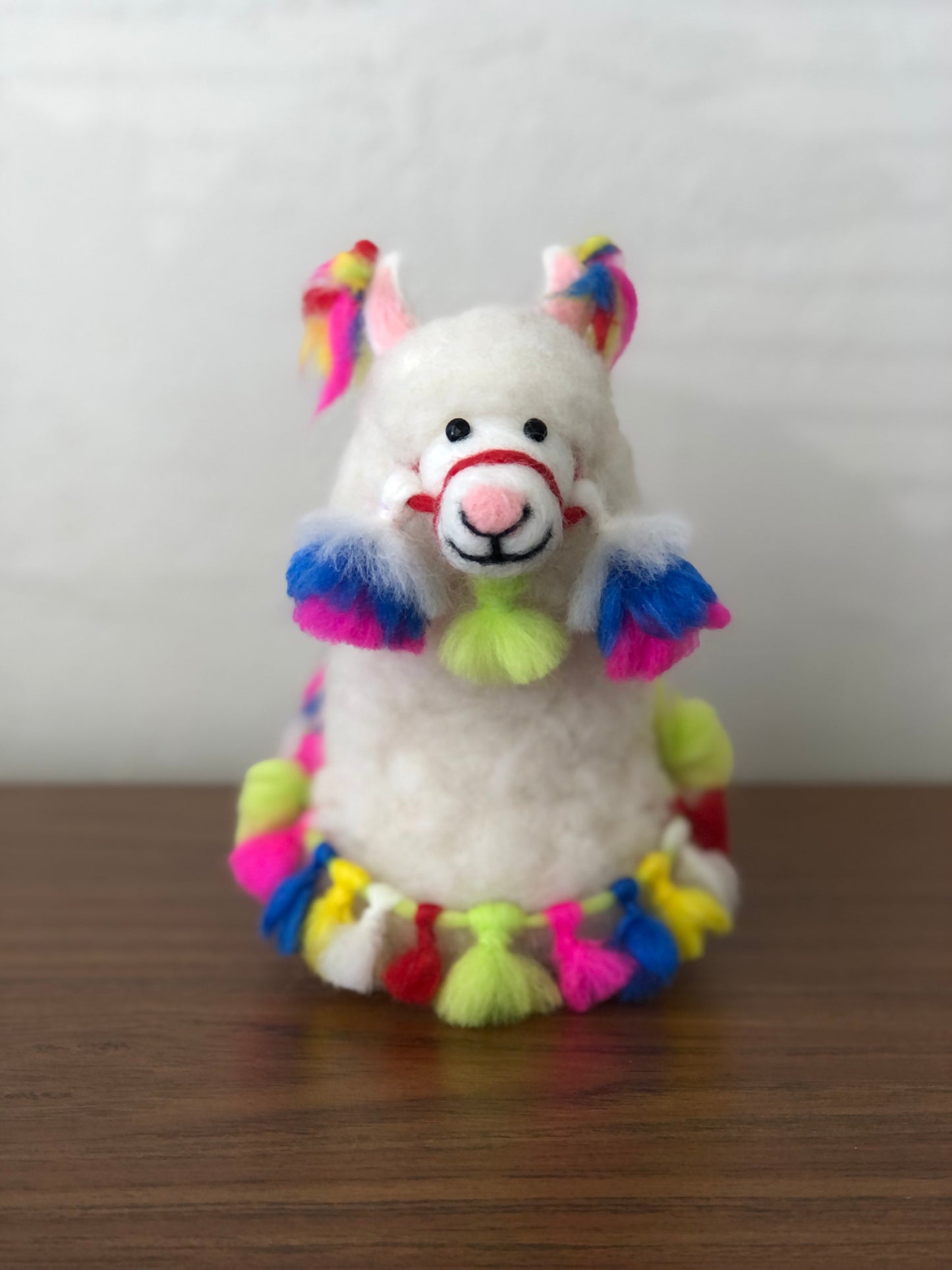 Pepper The Decorated Llama, Needle Felted Llama