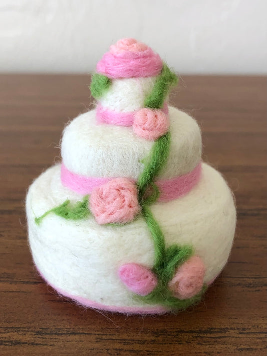 Beautiful Little Felted Cake